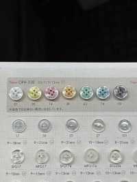 OPH338 DAIYA BUTTONS四孔紐扣聚酯纖維[鈕扣] 大阪鈕扣（DAIYA BUTTON） 更多照片