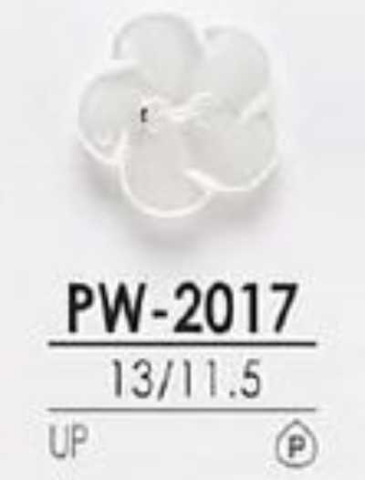 PW2017 聚酯纖維樹脂製 表孔兩孔·有光澤鈕扣