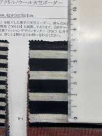 76619 緞面娃娃腈綸/羊毛天竺平針織物橫條紋[布料] SUNWELL三維爾 更多照片