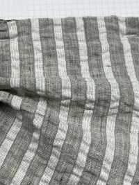 3014 亞麻棉條紋抽褶[面料] 精細紡織品 更多照片