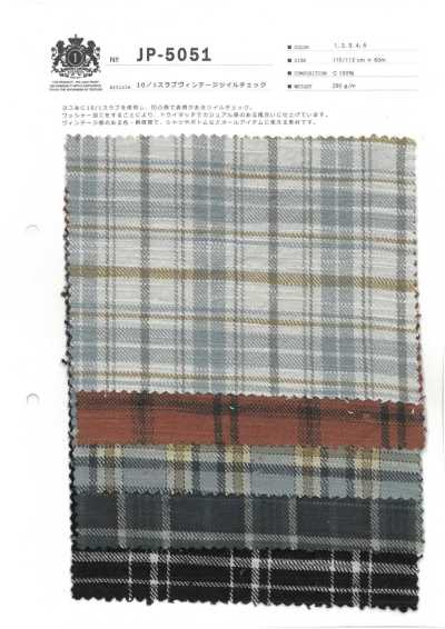 JP-5051 10/1粗結復古斜紋格紋