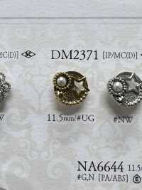 DM2371 珍珠塗層/壓力鑄造跳躍器扣[鈕扣] 愛麗絲鈕扣 更多照片