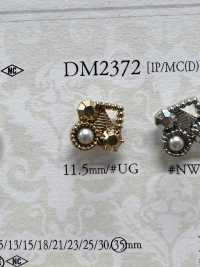 DM2372 珍珠塗層/壓力鑄造跳躍器扣[鈕扣] 愛麗絲鈕扣 更多照片