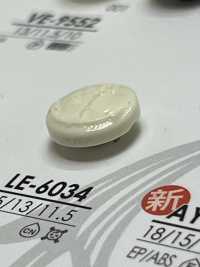 LE6034 酪蛋白樹脂隧道有柄紐扣[鈕扣] 愛麗絲鈕扣 更多照片