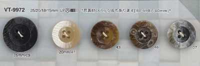 VT9972 聚酯纖維樹脂製 四孔鈕扣