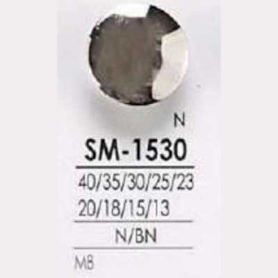 SM1530 黃銅製 圓形有柄鈕扣