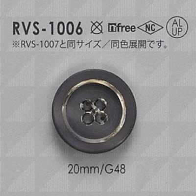 RVS1006 鋁／聚酯樹脂製 正面四孔鈕扣