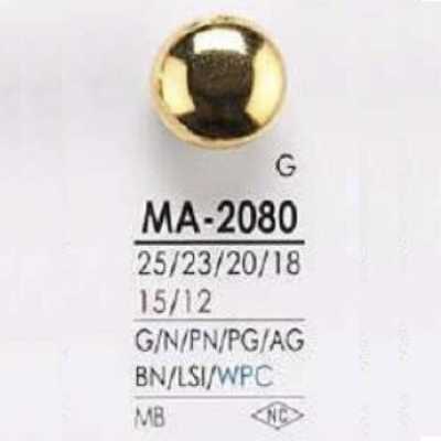 MA2080 黃銅製圓形有柄鈕扣