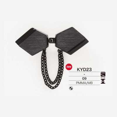 KYD23 壓克力樹脂/黃銅製 其他鈕扣