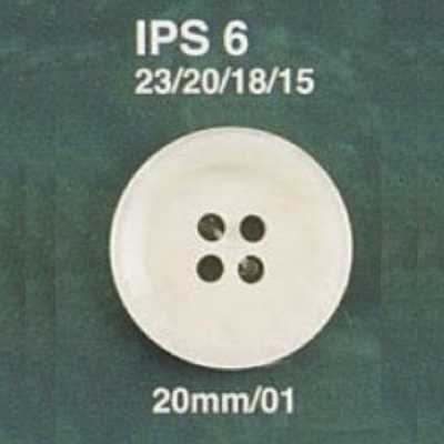IPS6 聚酯樹脂製 正面四孔鈕扣