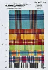 HK1000 馬德拉斯格紋[面料] KOYAMA 更多照片