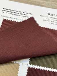 HK8313W 麻燈芯絨硫化染色，一洗[面料] KOYAMA 更多照片