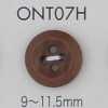 ONT07H 天然材料象牙果四孔紐扣