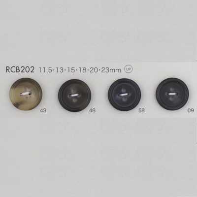RCB202 聚酯樹脂 有邊四孔鈕扣