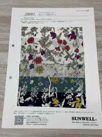 28093 60線精紡細布花卉圖案印花[面料] SUNWELL 更多照片