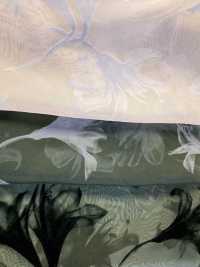 KF4005-DF-3407 奶油色歐根紗漸層植絨[布料] 小紋工房(宇仁纖維) 更多照片