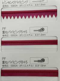 M-9100-PIPING m-9100極光彩色滾邊鑲邊帶[緞帶/絲帶帶繩子] 明星品牌（星香） 更多照片