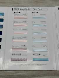 1900-3F 1900 垂墜緞面三折帶[緞帶、帶、繩子] 明星品牌（Hoshika） 更多照片