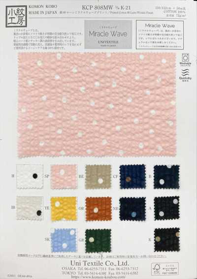 KCP808MW-DK-21 棉80 精紡細布 奇蹟波紋印花
