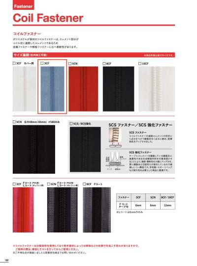 3-CN-C 尼龍拉鍊 3號閉尾