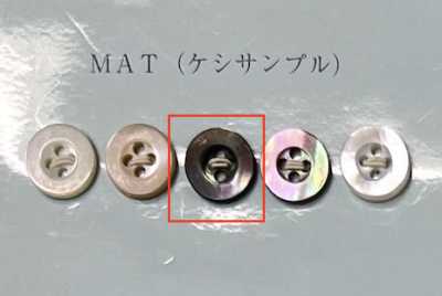 EX501MAT 四孔 帶邊 黑蝶貝 鈕扣 霧面