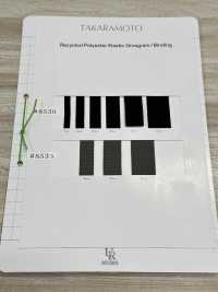 8535 再生聚酯纖維彈性織帶[緞帶/絲帶帶繩子] UNITED RIBBONS 更多照片