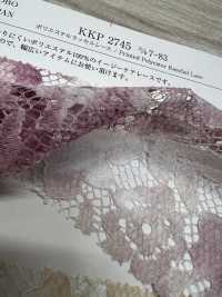 KKP2745-D7-83 聚酯纖維拉舍爾蕾絲多色印花[布料] 小紋工房(宇仁纖維) 更多照片