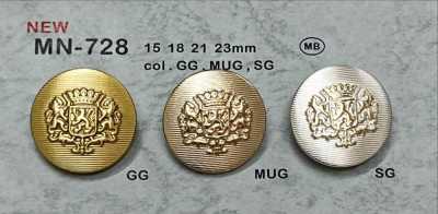 MN-728 徽章 金屬鈕扣 背腳 無邊