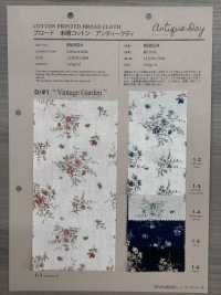 850524 SEVENBERRY® 未漂白平紋布棉布古董日復古花園[布料] VANCET 更多照片