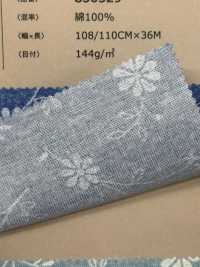 850529 坯布藍色花園蕾絲花[布料] VANCET 更多照片