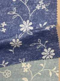850529 坯布藍色花園蕾絲花[布料] VANCET 更多照片
