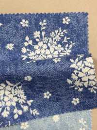 850529 坯布藍色花園蕾絲花[布料] VANCET 更多照片