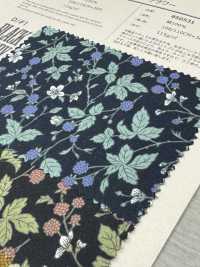 850531 SEVENBERRY® 恐慌未漂白棉憂鬱花黑莓[布料] VANCET 更多照片