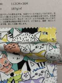 850536 SEVENBERRY®牛津未漂白棉布貓漫畫[布料] VANCET 更多照片