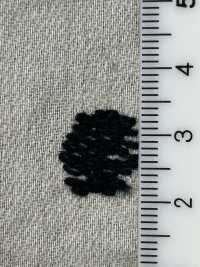 ON43698ID 麻仿丹寧布刺繡4吋圓點（靛藍風格）[布料] 小原屋纖維 更多照片