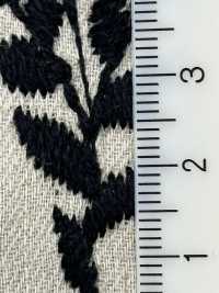 ON43699NA 麻牛仔丹寧布仿刺繡4吋收成（自然色）[布料] 小原屋纖維 更多照片