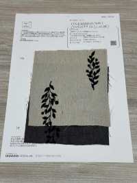 ON43699ID 麻牛仔丹寧布仿刺繡4吋收成（靛藍風格）[布料] 小原屋纖維 更多照片