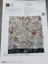 OKC034 60/亞麻印花線花[布料] 小原屋纖維 更多照片