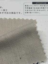 CHL-6349 麻不均勻線亨利衫再生水洗加工[布料] 桑村紡織 更多照片