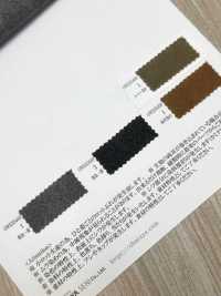 OWE35450 棉麻帆布的麻長炭染色與柿子單寧帆布[布料] 小原屋纖維 更多照片