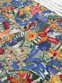 KCP807MWL-DK-8 棉質 80精紡細布奇蹟波浪自由印花黛安娜[布料] 小紋工房(宇仁纖維) 更多照片