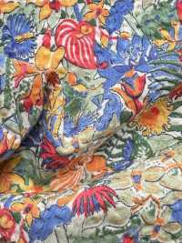 KCP807MWL-DK-8 棉質 80精紡細布奇蹟波浪自由印花黛安娜[布料] 小紋工房(宇仁纖維) 更多照片