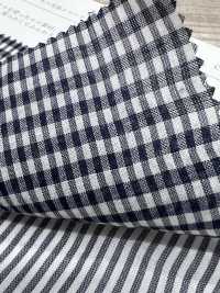 KKC908-DC-1 棉質天絲色織抽褶[布料] 小紋工房(宇仁纖維) 更多照片