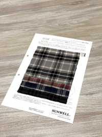 35518 fuwa. Tencel(TM) 莫代爾纖維/棉質抽褶格紋[布料] SUNWELL三維爾 更多照片