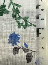 28110 麻坯布，帶有植物花卉圖案和 Angel Soft 加工[布料] SUNWELL三維爾 更多照片