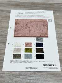43899 閃亮壓皺絲絨彈性[布料] SUNWELL三維爾 更多照片