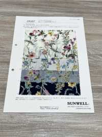 28107 60線精紡細佈水彩花卉印花[布料] SUNWELL三維爾 更多照片