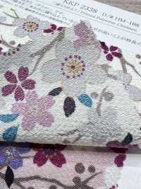 KKP2338-DHM-108 Futako 絲縐多色印花[布料] 小紋工房(宇仁纖維) 更多照片