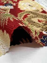 KKP2338-D-BOTANRYU 二子絲縐牡丹龍[布料] 小紋工房(宇仁纖維) 更多照片