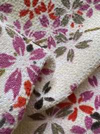 KKP2338-D-KUSAZAKURA 二子絲縐草櫻[布料] 小紋工房(宇仁纖維) 更多照片